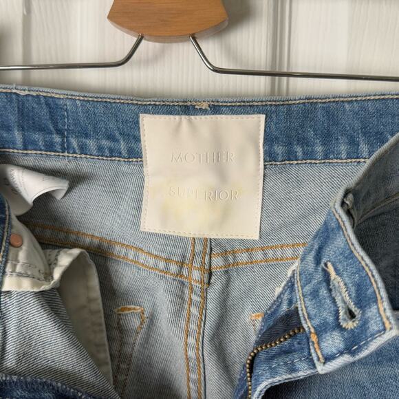 Mother The Insider Crop Step Fray Jeans in We Are Castaways 26 - Picture 8 of 11